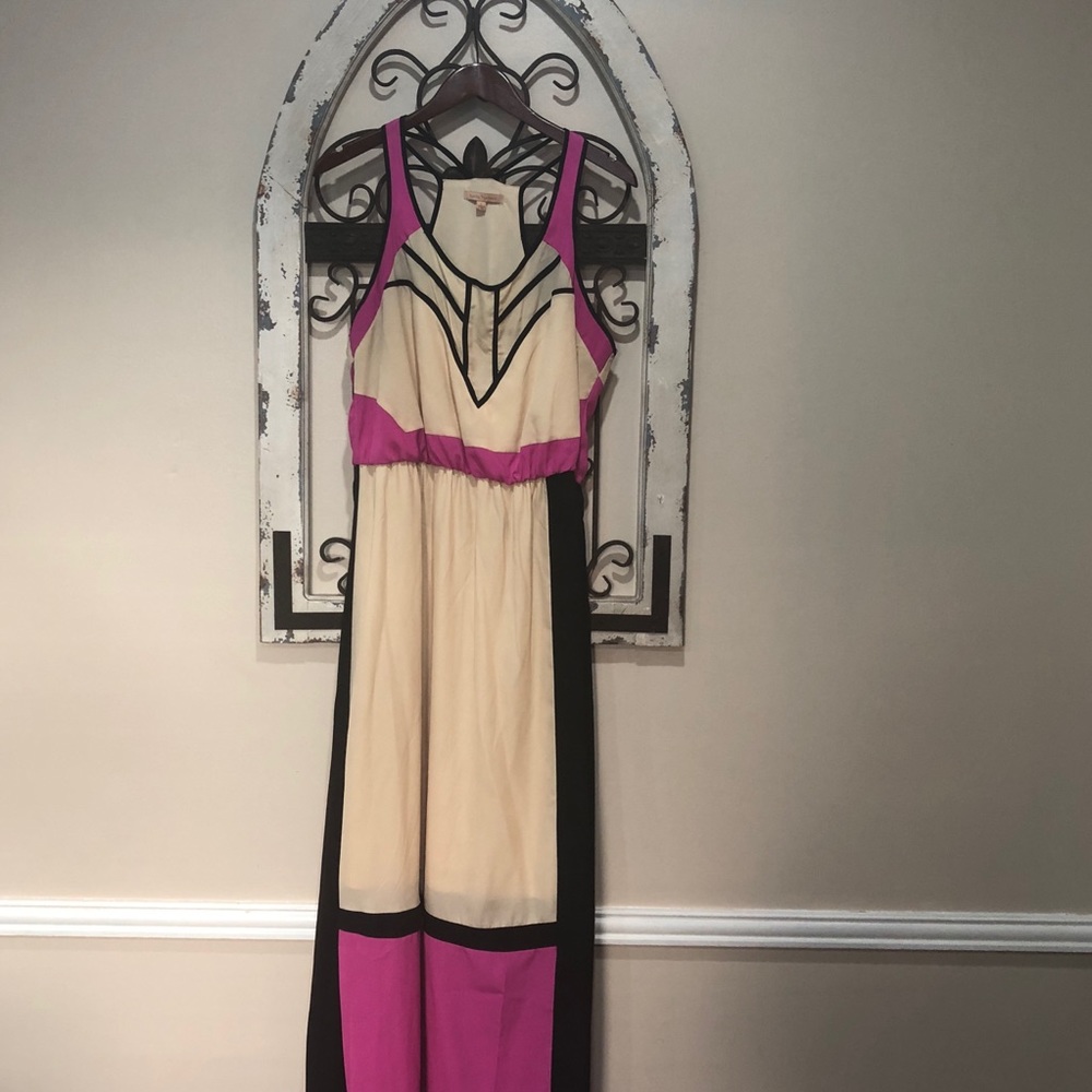 Gibson Latimer Black/Fuchsia Colorblock Maxi Sz L